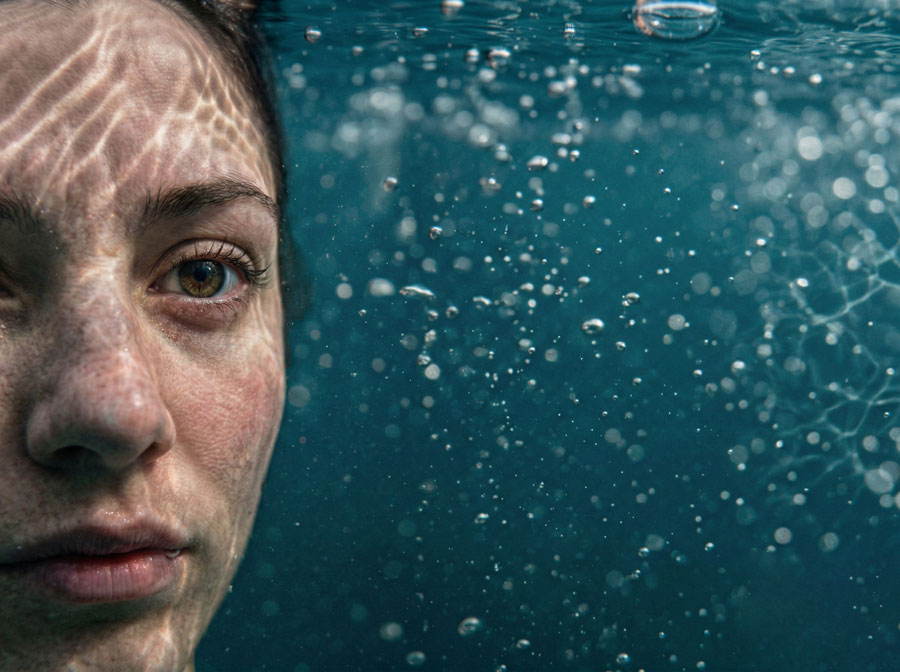 Macro Half-Face Portrait